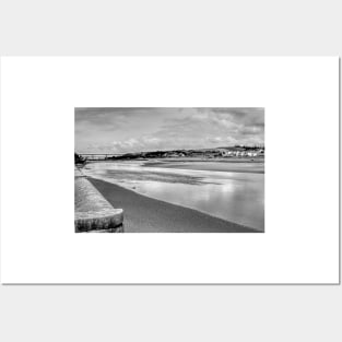 River Torridge Bideford Devon Mono Posters and Art